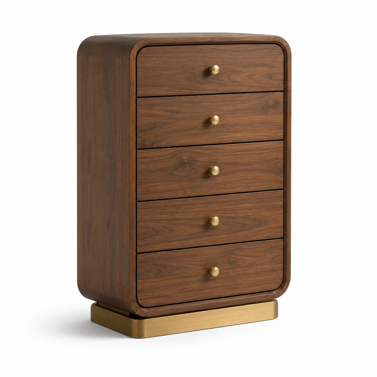 Commode en bois avec poignées dorées 120x60x40cm